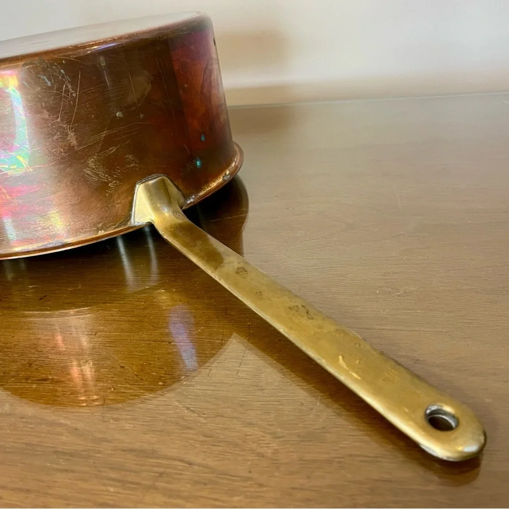 Spring Culinox 78 Copper/Stainless 4-quart Saucepan, 1970s Vintage, Switzerland - Picture 7 of 16